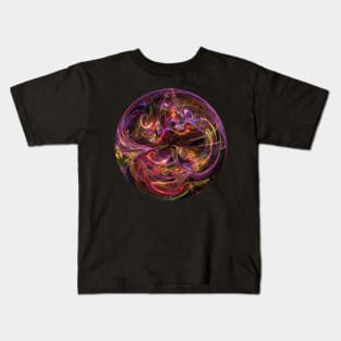Crystal Ball Swirl Circle Kids T-Shirt